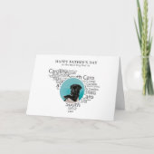 Best Dog Dad South Carolina  Father’s Day Photo シーズンカード (正面)