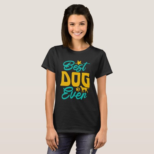 Best dog ever tシャツ (正面フル)