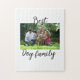 Best dog family mom dad pet animal friend holidayg ジグソーパズル