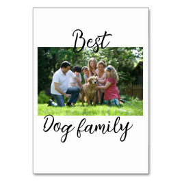 Best dog family mom dad pet animal friend holidayg テーブルナンバー