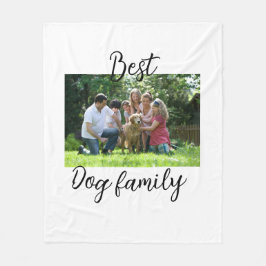 Best dog family mom dad pet animal friend holidayg フリースブランケット