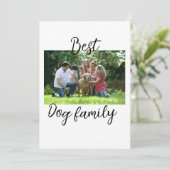 Best dog family mom dad pet animal friend holidayg 招待状 (スタンド正面)