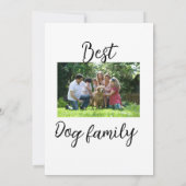 Best dog family mom dad pet animal friend holidayg 招待状 (裏面)
