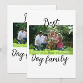 Best dog family mom dad pet animal friend holidayg 招待状 (正面/裏面)