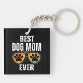 BEST DOG MOM EVER キーホルダー (裏面)