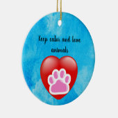 Best Dog Mom Ever セラミックオーナメント (右)