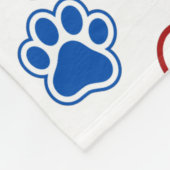 Best Dog Mom Ever フリースブランケット (角)