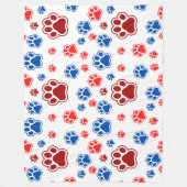 Best Dog Mom Ever フリースブランケット (正面)