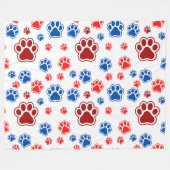 Best Dog Mom Ever フリースブランケット (正面(横))