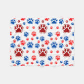 Best Dog Mom Ever フリースブランケット (正面(横))