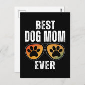 BEST DOG MOM EVER ポストカード (正面/裏面)