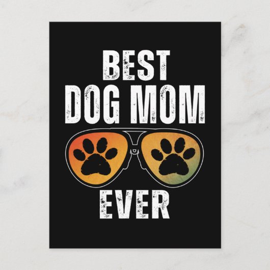 BEST DOG MOM EVER ポストカード (正面)