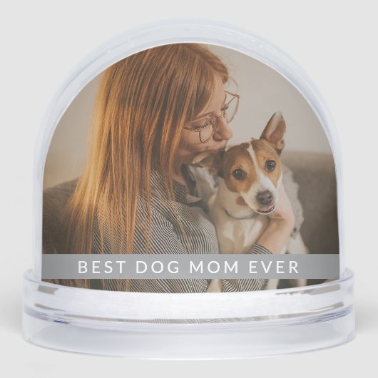 Best Dog Mom Ever 2 Photo Personalized  Gift (正面)