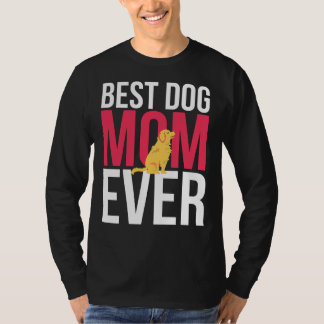Best Dog Mom Ever Golden Retriever Mom Tシャツ