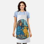 Best Dog Mom Ever in Paris エプロン (着用した状態)