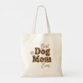 Best Dog Mom Ever Leopard Print Tote トートバッグ (裏面)
