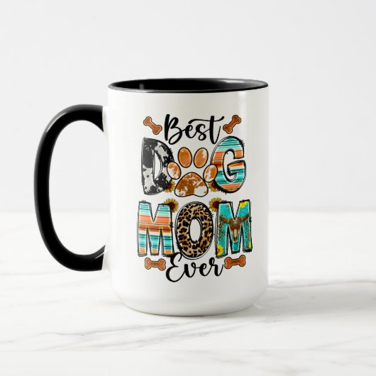 Best Dog Mom Ever Mug | Cute Mother’s Day マグカップ (左)