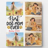 Best Dog Mom Ever Personalized Photo | Cute Dog フォトプラーク (正面)