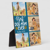 Best Dog Mom Ever Personalized Photo | Cute Dog  フォトプラーク (側面)