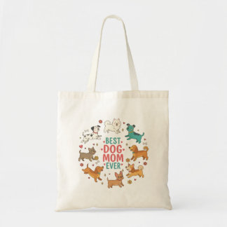 Best Dog Mom Ever Petful-Mom Tote トートバッグ