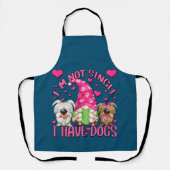 Best Dog Mom Gnome Funny Dog Saying For Women エプロン (正面)