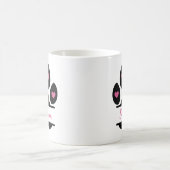 Best Dog Mom Paw Print コーヒーマグカップ (中央)