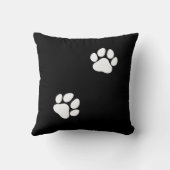 Best Dog Mom Paws Pet Photo Black クッション (裏面)
