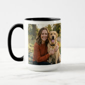 Best Dog Mom Paws Pet Photo Coffee マグカップ (左)