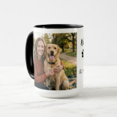 Best Dog Mom Paws Pet Photo Coffee マグカップ (正面左)