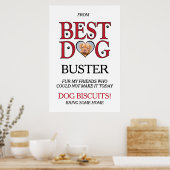 Best Dog Wedding Biscuit Bar With Pets Photo ポスター (キッチン)