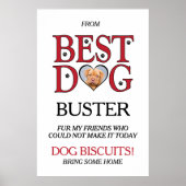 Best Dog Wedding Biscuit Bar With Pets Photo ポスター (正面)