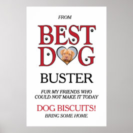 Best Dog Wedding Biscuit Bar With Pets Photo ポスター