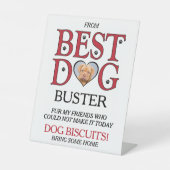 Best Dog Wedding Biscuit Bar With Pets Photo 台座サイン (正面)