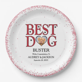 Best Dog Wedding Paper Plates With Pets Photo ペーパープレート