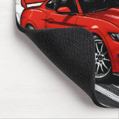 Best Drift Car Red Muscle マウスパッド (コーナー)