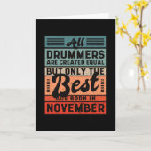 Best drummers november カード (黄色い花)