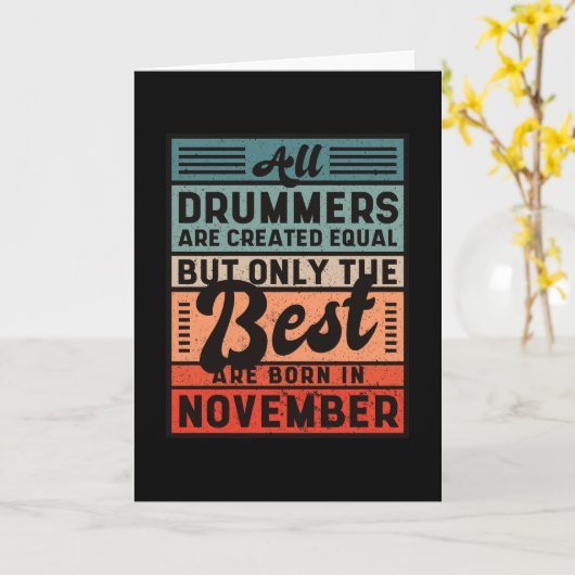 Best drummers november カード (黄色い花)