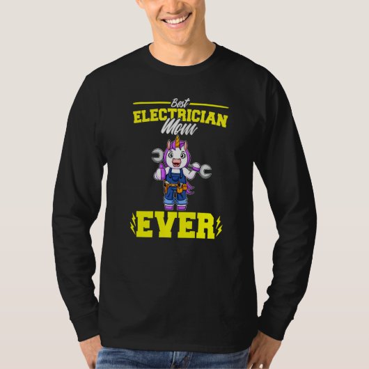 Best Electrician Mom Ever Electronic Technician Pr Tシャツ (正面)