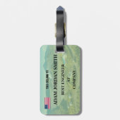 Best Engineer Custom Company Name Luggage Tag ラゲッジタグ (裏面縦)