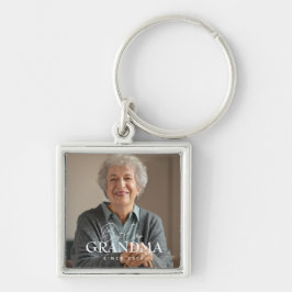 Best Ever Grandma Since 20XX Simple Elegant Photo キーホルダー