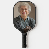 Best Ever Grandma Since 20XX Simple Elegant Photo ピックルボールラケット (裏面)