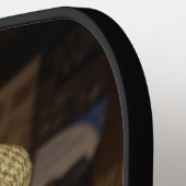 Best Ever Grandpa Since 20XX Simple Elegant Photo ピックルボールラケット (左詳細)