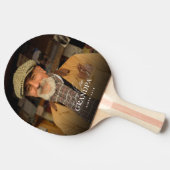 Best Ever Grandpa Since 20XX Simple Elegant Photo 卓球ラケット (横)