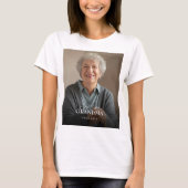 Best Ever Grandpa Since 20XX Simple Photo Basic Tシャツ (正面)