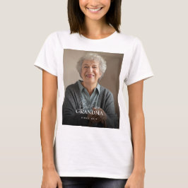Best Ever Grandpa Since 20XX Simple Photo Basic Tシャツ