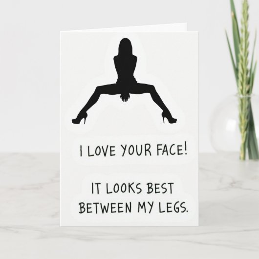 Best Face Between My Legs Card カード (正面)