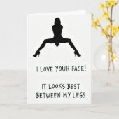 Best Face Between My Legs Card カード (黄色い花)
