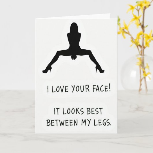 Best Face Between My Legs Card カード (黄色い花)