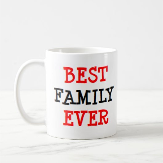 best family ever コーヒーマグカップ (左)