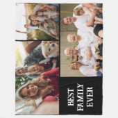 Best family ever photo collage Fleece Blanket フリースブランケット (正面)
